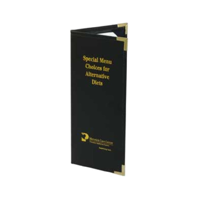 Menu Solutions ED405BD Menu Cover Holds 4-1/4" X 14" Sheet Insert Single Panel With 1 View