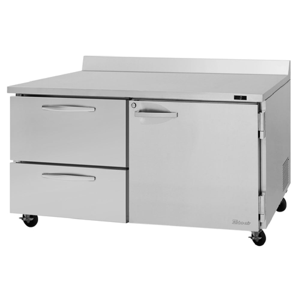 Turbo Air PWF-60-D2R(L)-N PRO Series Worktop Freezer Two-section 17.2 Cu.ft. Capacity