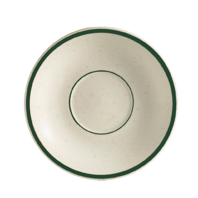 CAC China CES-2 Emerald Saucer 6" Dia. X 1"H Round