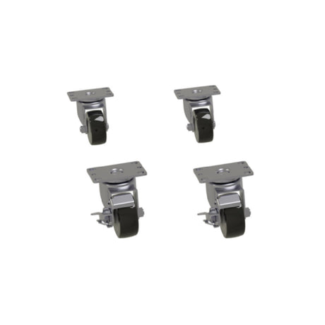 Glastender C-4X4-1/8 Casters 4-1/8" For Front-serviced Coolers (set Of Four)