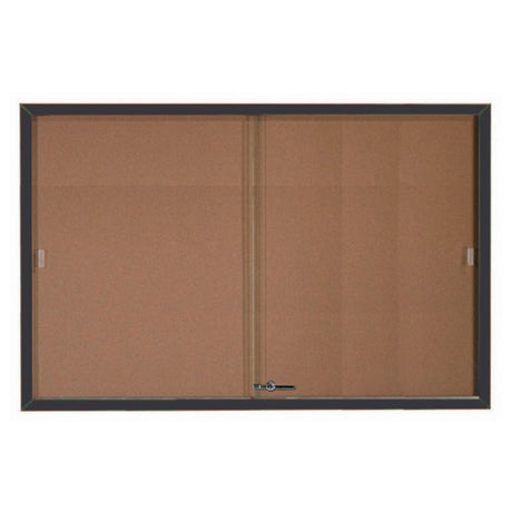 Aarco SBC4872BK Bulletin Board 72"W X 48"H Enclosed