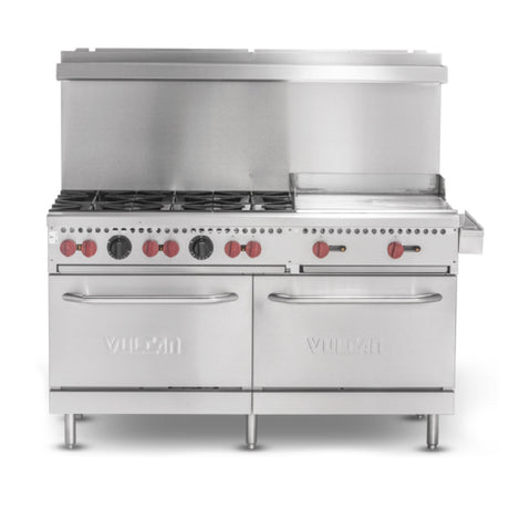 Vulcan SX60F-6B24GN SX Series Restaurant Range Natural Gas 60"