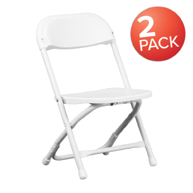 Flash Furniture 2-Y-KID-WH-GG Timmy Folding Chair 220 Lb. Weight Capacity 13"W X 2-1/4"D X 25"H Folded Size