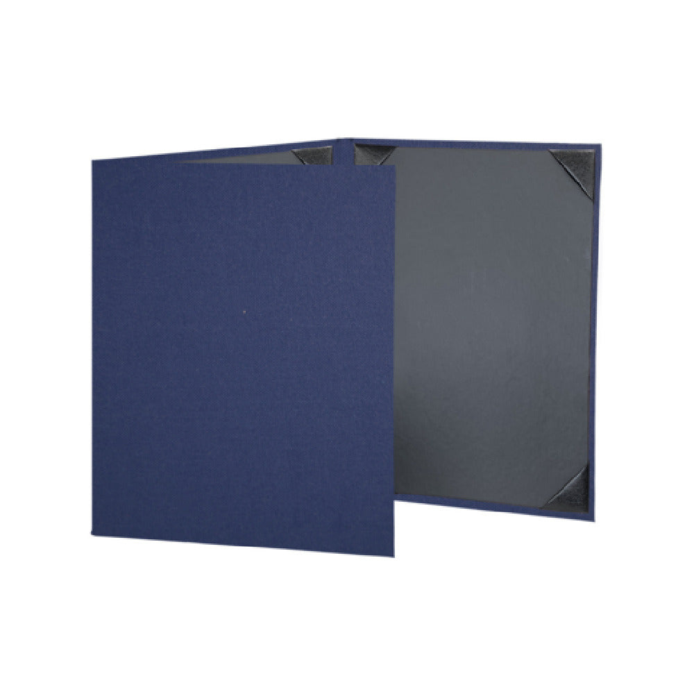 Risch LINEN-3V 8.5X11 Linen Hardback Menu Cover (specify Color) 8 1/2" X 11" Fold-Out