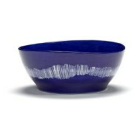 Paderno B8921010C Bowl L Lapis Lazuli Swirl-Stripes White