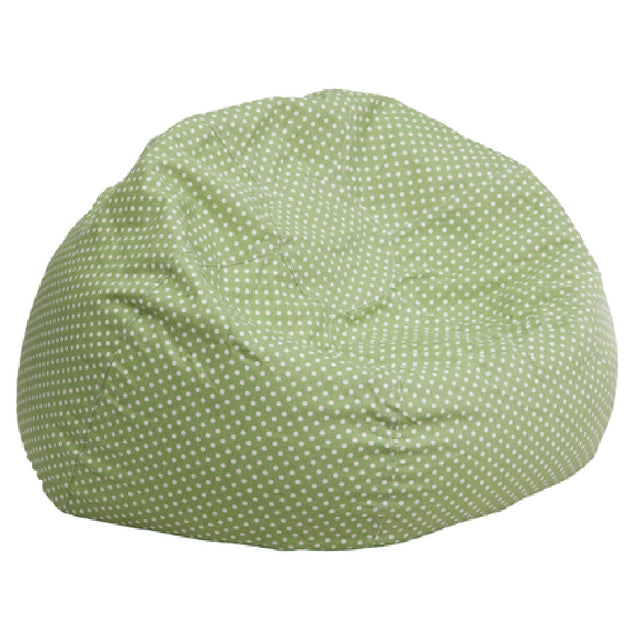 Flash Furniture DG-BEAN-SMALL-DOT-GRN-GG Bean Bag Chair Small Removable Slip Cover