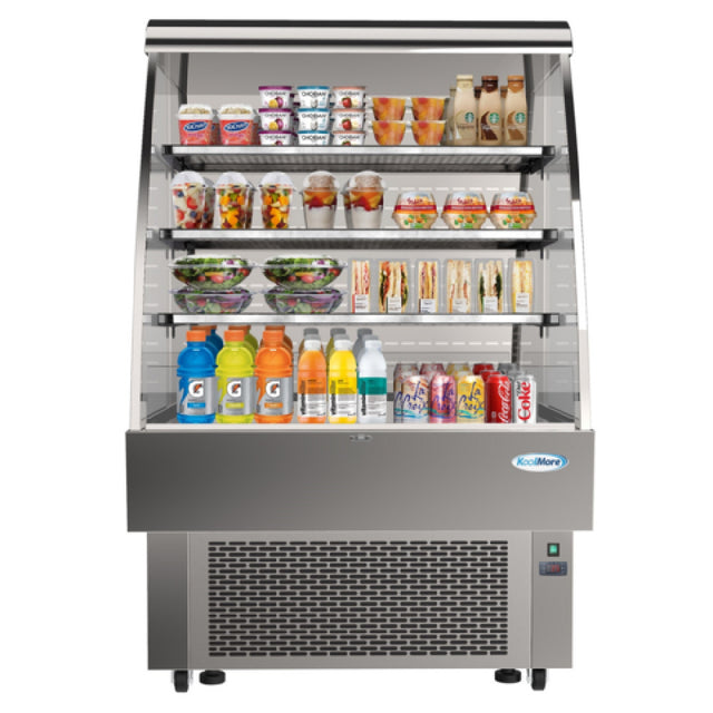 Koolmore CDA-13C Grab And Go Open Air Merchandiser Self Contained Refrigeration