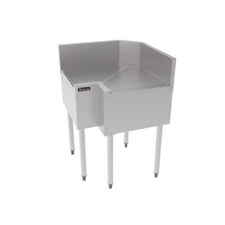 Perlick TS90D-FI TS Series Underbar Inside Corner Drainboard Pitched Drainboard Top