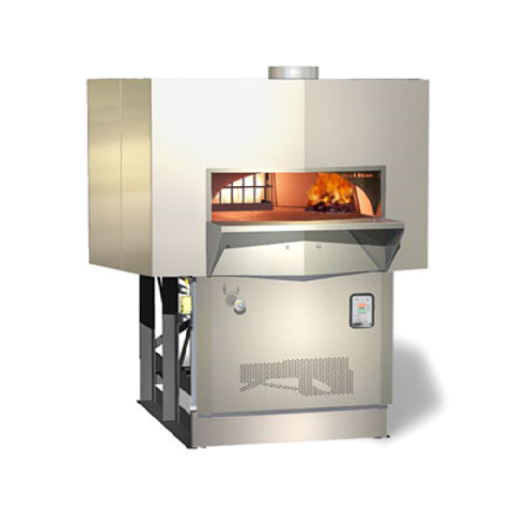 Wood Stone WS-MS-6-RFG-IR-W Mt. Baker Stone Hearth Oven Radiant Gas Flame In Dome And Infrared Burner Under Hearth