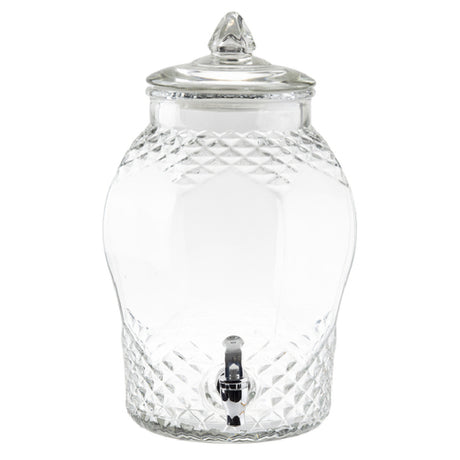 Tablecraft 10699 Beverage Dispenser 2 Gallon Decorative Glass