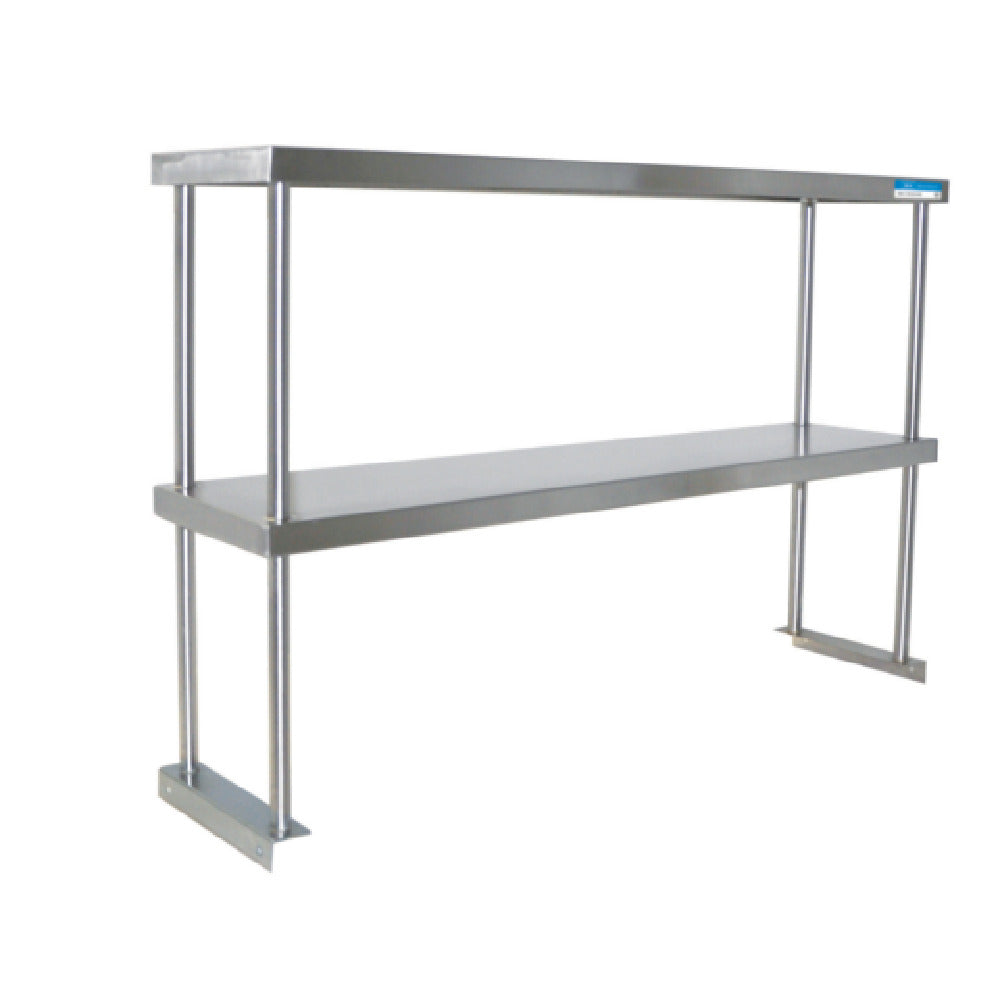 BK Resources BK-OSD-1884 Double Overshelf Table Mount 84"W X 18"D X 31-1/4"H