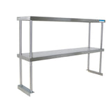 BK Resources BK-OSD-1284 Double Overshelf Table Mount 84"W X 12"W X 31-1/4"H