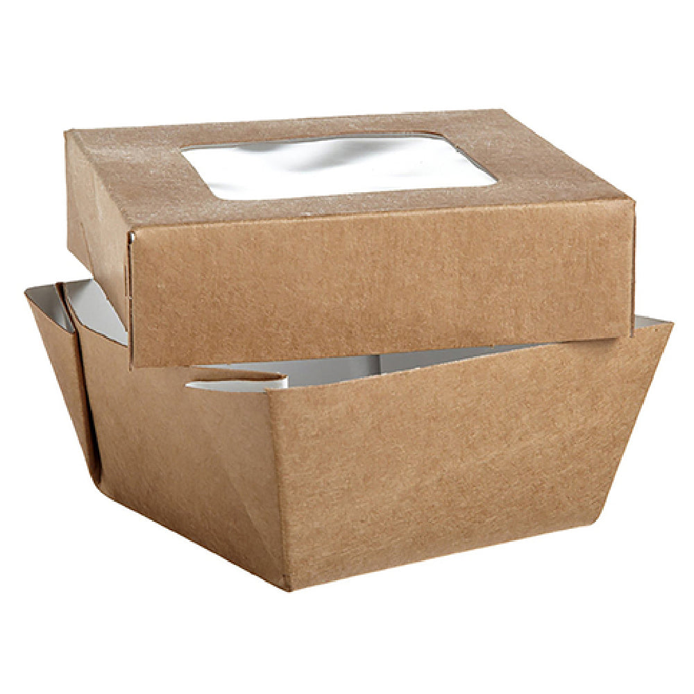 PacknWood 210KRAYB85 - Kray Take Out Box, 7 Oz., Base: 2.8" X 2.8" X 1.6"