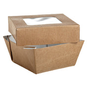 PacknWood 210KRAYB85 - Kray Take Out Box, 7 Oz., Base: 2.8" X 2.8" X 1.6"