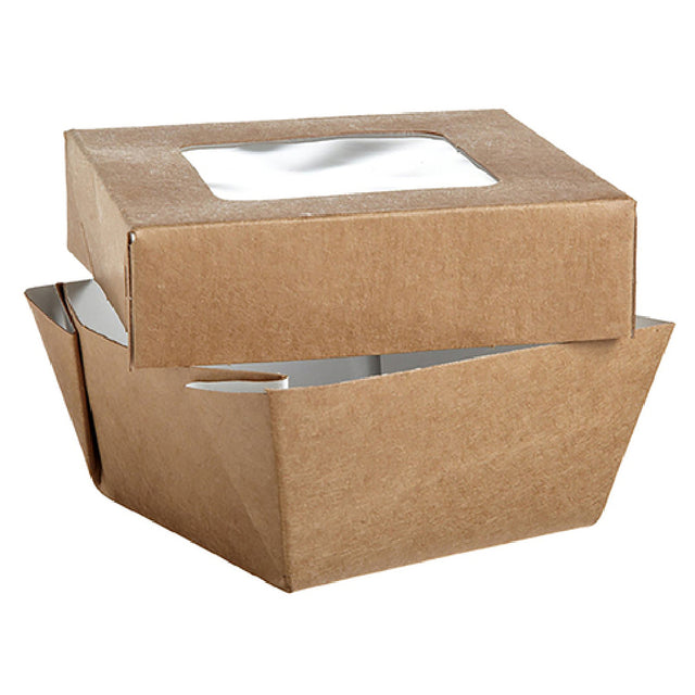 PacknWood 210KRAYB85 - Kray Take Out Box, 7 Oz., Base: 2.8" X 2.8" X 1.6"