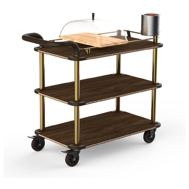 Steelite MGCRNX04WBXX Mogogo Buffet Solutions Roll'n Cheese & Wine Cart 41-1/2" X 21" X 40"H