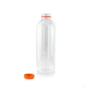 PacknWood 210BOUT502 - Bottle With Orange Cap, 16.9 Oz., Reusable