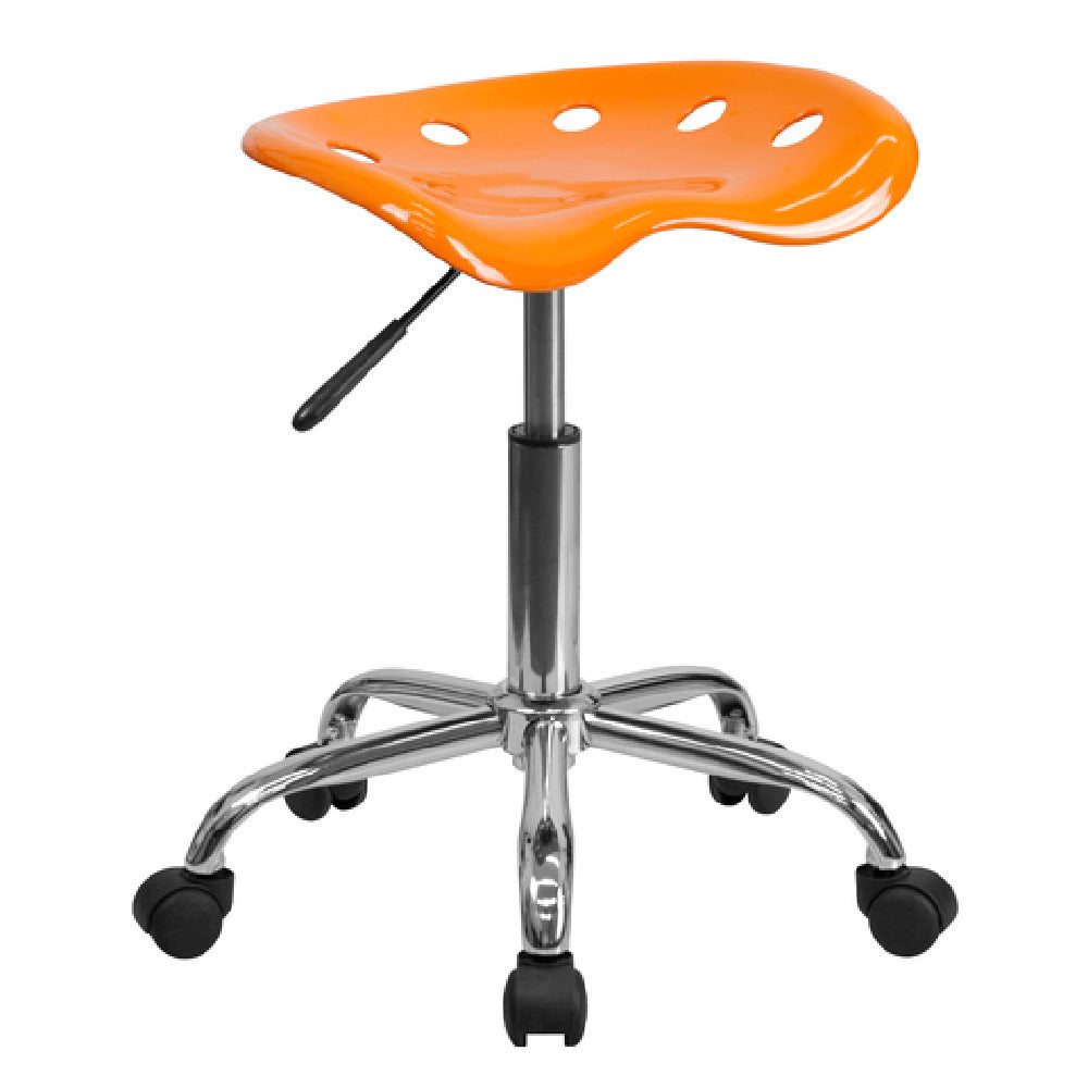 Flash Furniture LF-214A-ORANGEYELLOW-GG Vibrant Stool 20-1/4" To 25-3/4" Adjustable Height