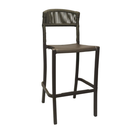 Grosfillex UT827037 - Tahoe Barstool, Rope Weave Design, Bar-height Level