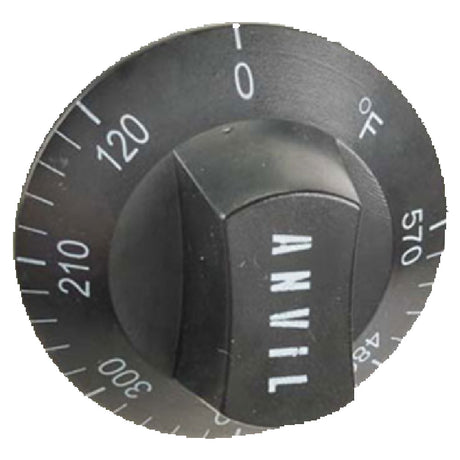 Franklin Machine Products 297-1015 Control Knob 120° To 570° F Temperature Range Flat Up In "off" Position