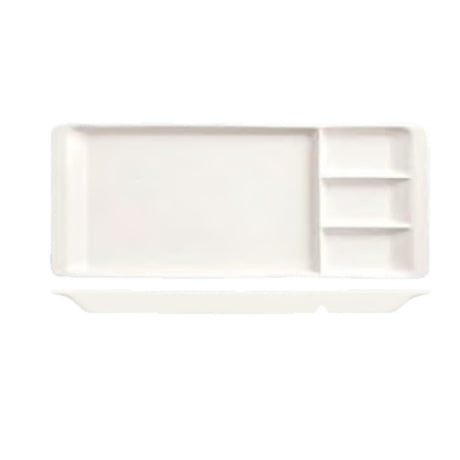 Libbey BW-3331 (Formerly World Tableware) Plate/Tray 15-1/4" X 6-1/4" Rectangular