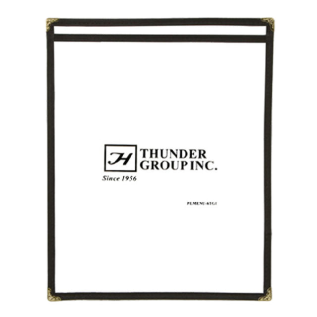 Thunder Group PLMENU-1BL Menu Cover 8-1/2" X 11" Single Pocket