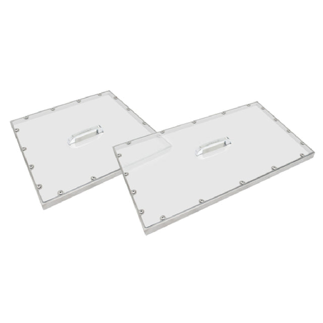 Turbo Air PC-72J Clear Pan Covers (1) 27-3/8 X 22-1/2 X1-1/4 & (1) 40-3/8 X 27-3/8 X 1-1/4