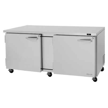 Turbo Air PUR-72-N - PRO Series Undercounter Refrigerator, Two-section, 18.8 Cu. Ft. Capacity