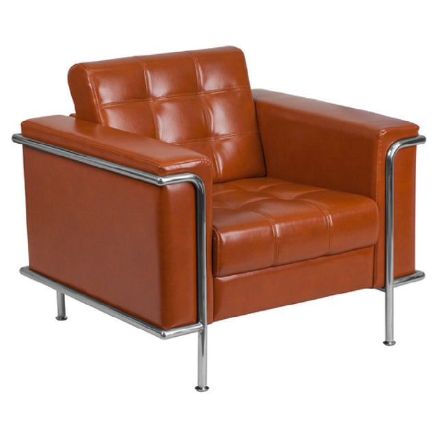 Flash Furniture ZB-LESLEY-8090-CHAIR-COG-GG Hercules Lesley Series Chair LeatherSoft Upholstery