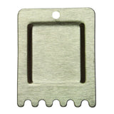 Globe PANINI-SCRAPER Panini Scraper (1) 4-3/4" W Metal Scraper With Grooved Pattern For Scraping Grooved/panini Plates