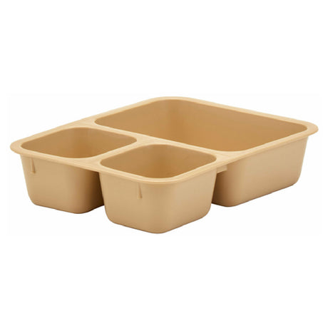 Cambro 853FCP161 Tray-on-Tray Meal Delivery Tray 3-compartment 8-9/16"L X 6-1/4"W X 1-7/8"D