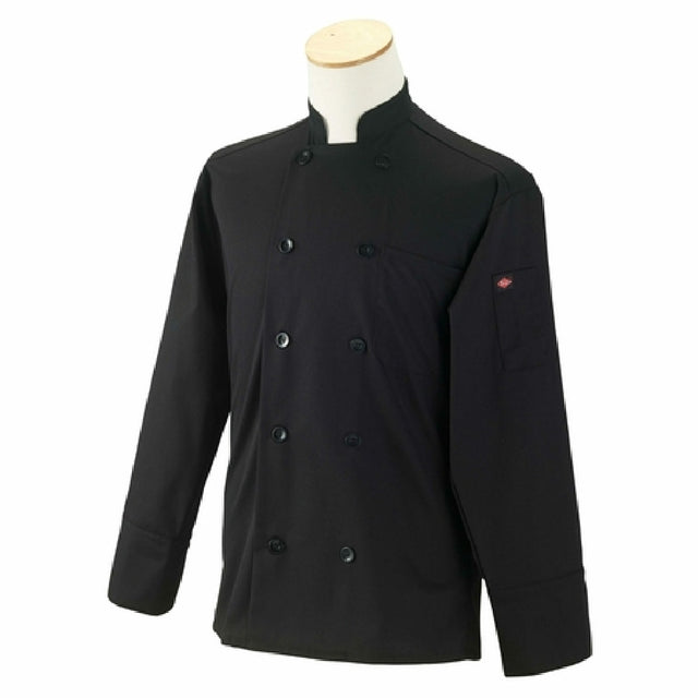 John Ritzenthaler Company RZCOATBKSM Ritz® Kitchen Wears™ Chef's Coat 10-button Long Sleeve