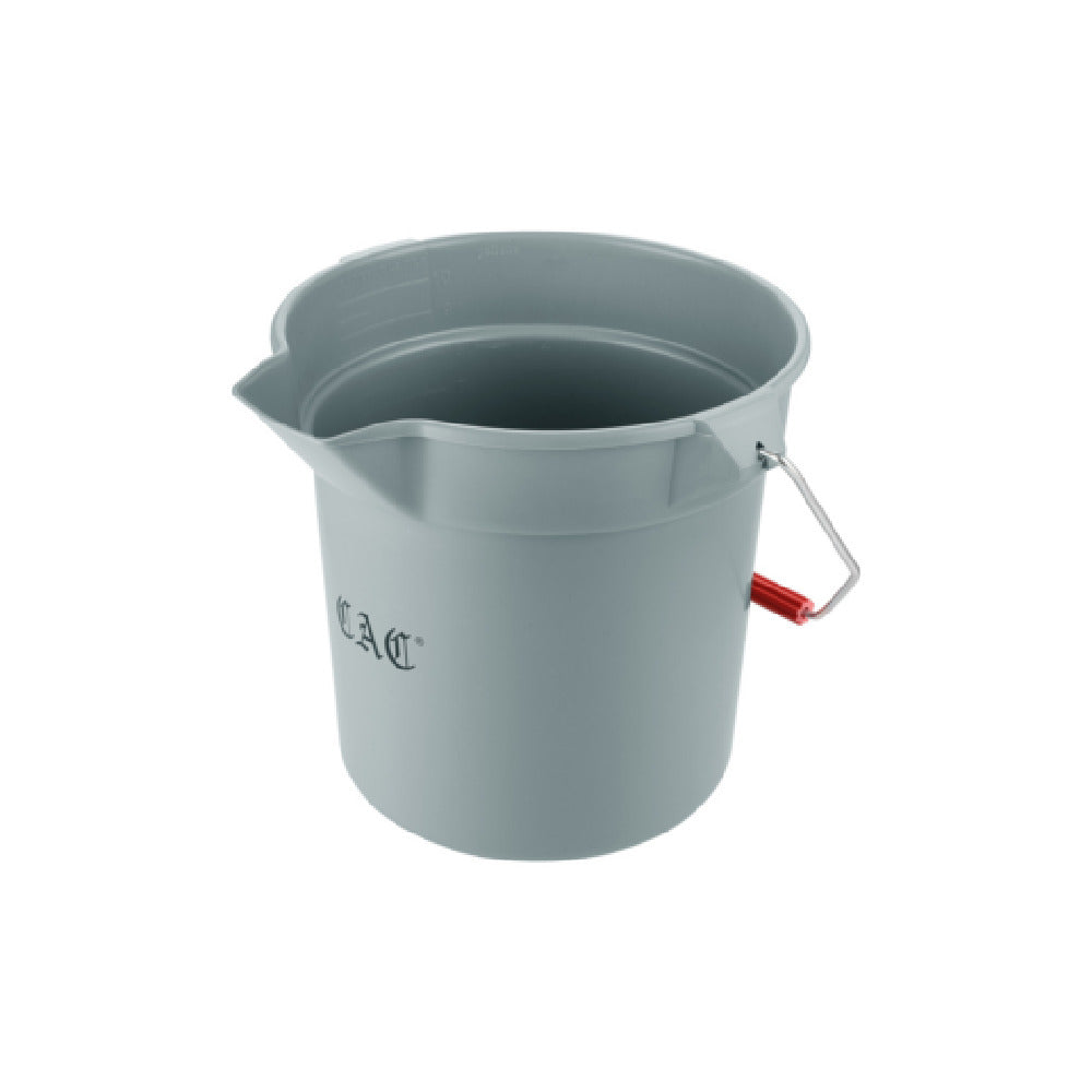 CAC China BTRS-10GY Bucket 10 Qt. Round