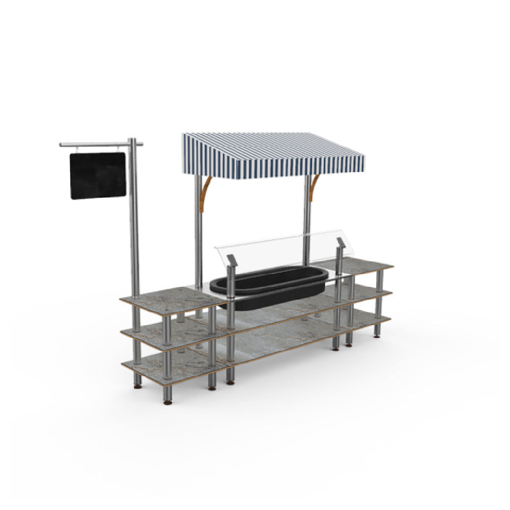 Steelite MGCMLA01GSWF Classic Canopy Cooling Station 130"W X 29 1/2"D X 96"H Mixed Materials