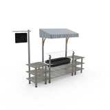 Steelite MGCMLA01GSWF Classic Canopy Cooling Station 130"W X 29 1/2"D X 96"H Mixed Materials