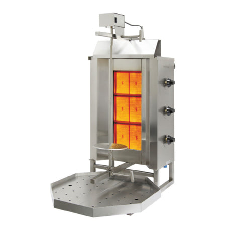 Eurodib VGB3 Eurodib Vertical Broiler (Gyro) Natural Gas (3) Double Burners