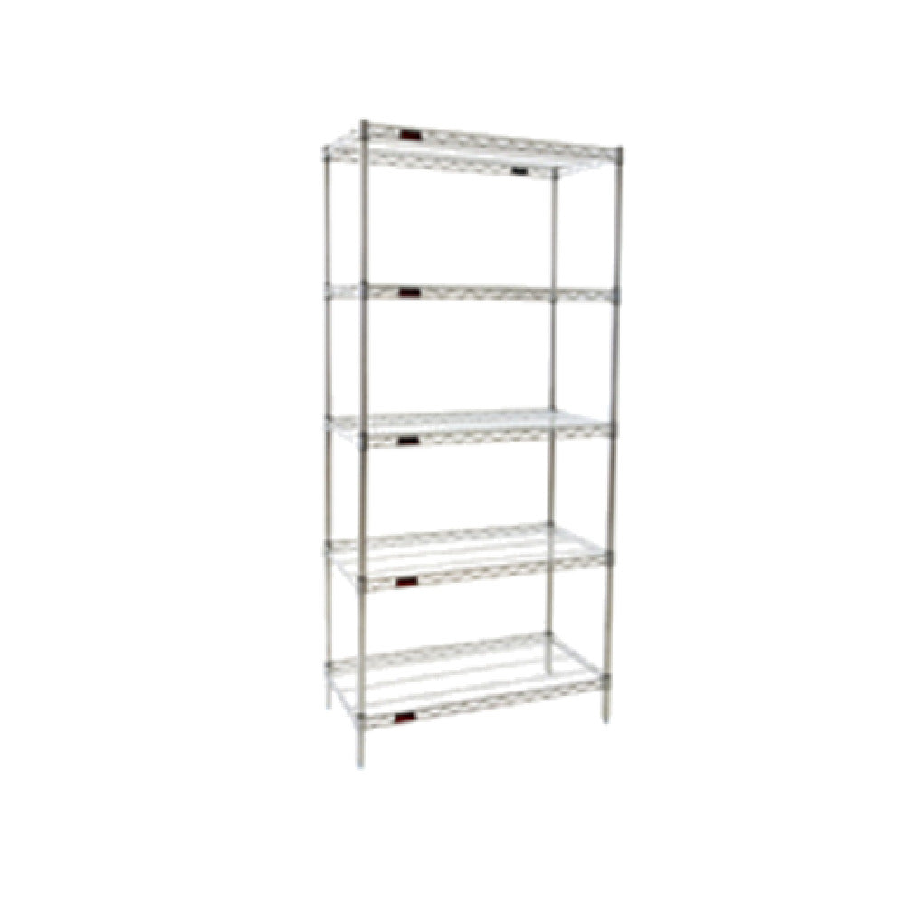 Eagle S5-74-1824Z Starter Shelving Unit 5-tier 24"W X 18"D X 74"H