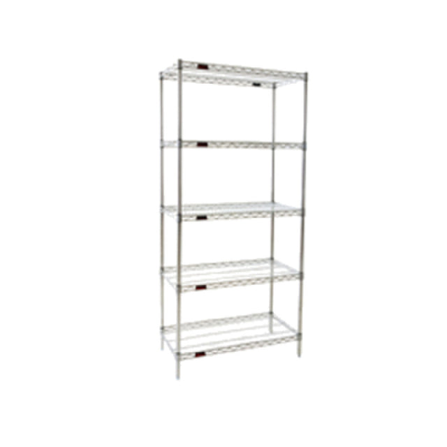 Eagle S5-86-2136Z Starter Shelving Unit 5-tier 36"W X 21"D X 86"H