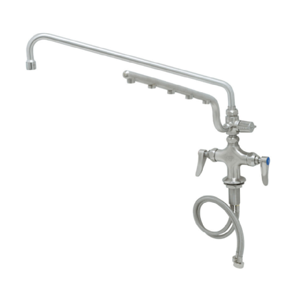 T&S Brass S-0200-U18 UltraRinse Stainless Steels Single Hole Deck Mount Mixing Faucet