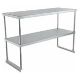 Empura Stainless E-DOS-1848 Empura DOUBLE OVER SHELF 18" X 48" X 32" 18 GA. 430 S/S S/S Leg And Socket