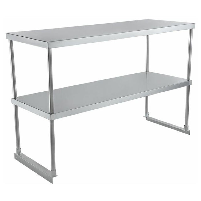 Empura Stainless E-DOS-1848 Empura DOUBLE OVER SHELF 18" X 48" X 32" 18 GA. 430 S/S S/S Leg And Socket