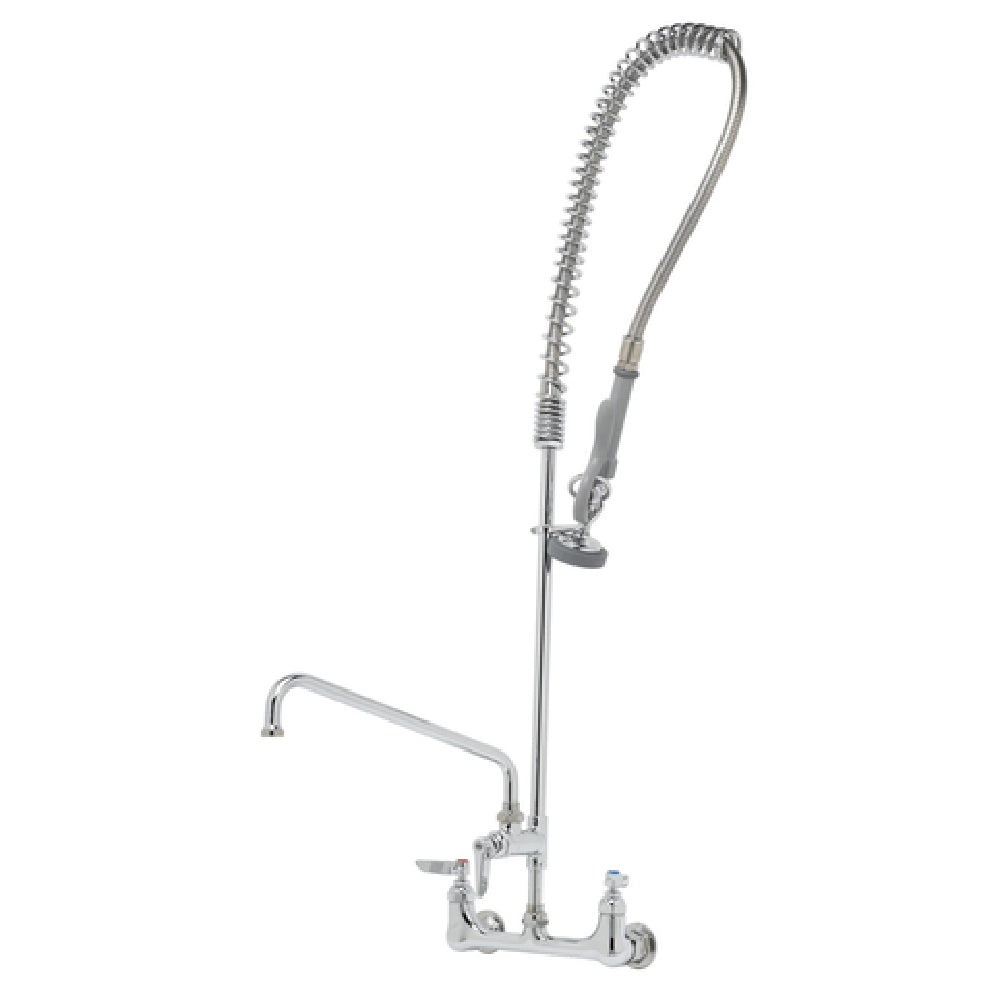 T&S Brass B-0133-ADF12 EasyInstall Pre-Rinse Unit With Mixing Faucet Wall Mount Base