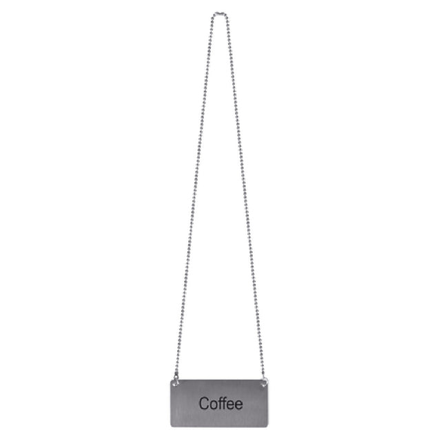 Thunder Group SLCS3174 Beverage Chain Sign "Coffee" 3-1/2"L X 1-3/4"H