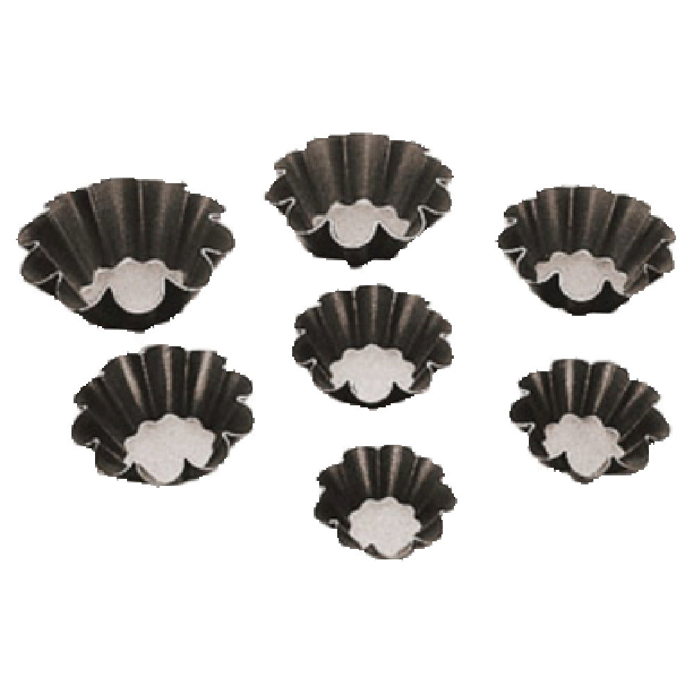 Paderno 47724-08 Brioche Mold 3-1/8" Dia. X 1-1/4"H Fluted