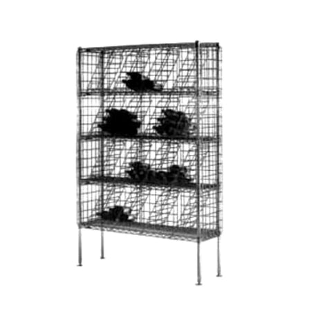 Metro WB237C Super Erecta® Bulk Storage Wine Shelving Wire 36"W X 14"D X 74-3/4"H