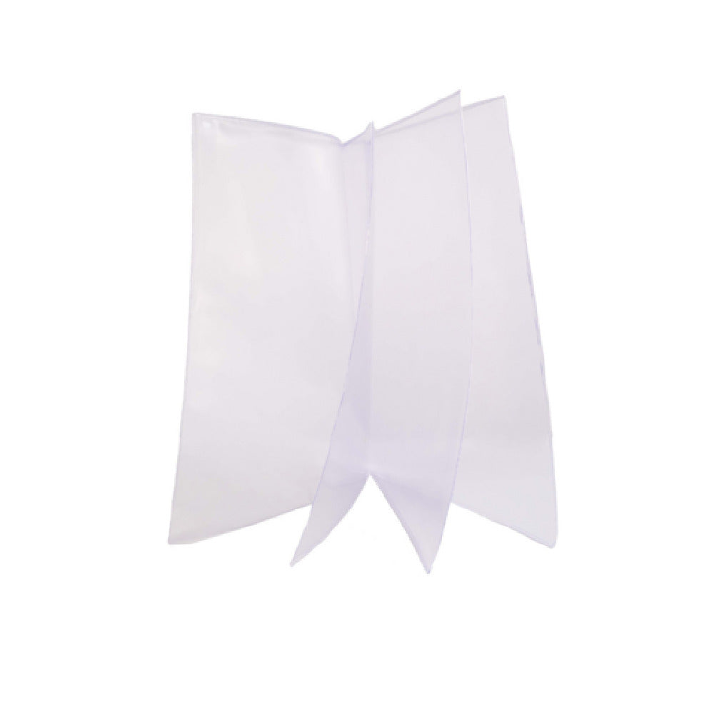 Risch 81 8.5X11 Clear Vinyl Menu Cover 8-1/2" X 11" Quad Pocket