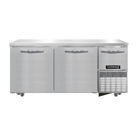 Continental Refrigerator FA68N-U Undercounter Freezer Base 68"W Stainless Steel Front & End Panels