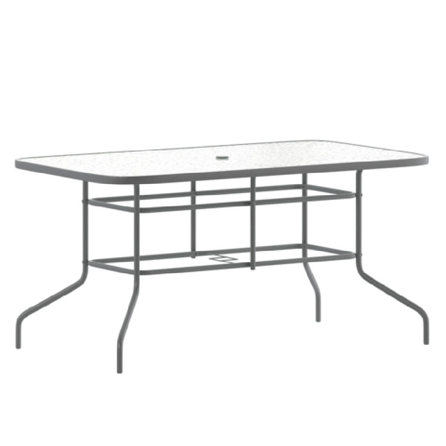 Flash Furniture TLH-089-SV-GG Tory Patio Table 55"W X 31-1/2"D X 27-1/2"H Rectangular