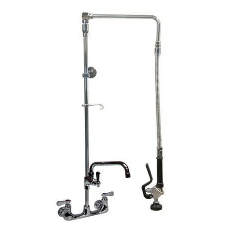 BK Resources BKF-SMSAPR-WB-AF12-G - Optiflow Swing Arm Pre-Rinse Assembly, 8" O.C Splash Mount