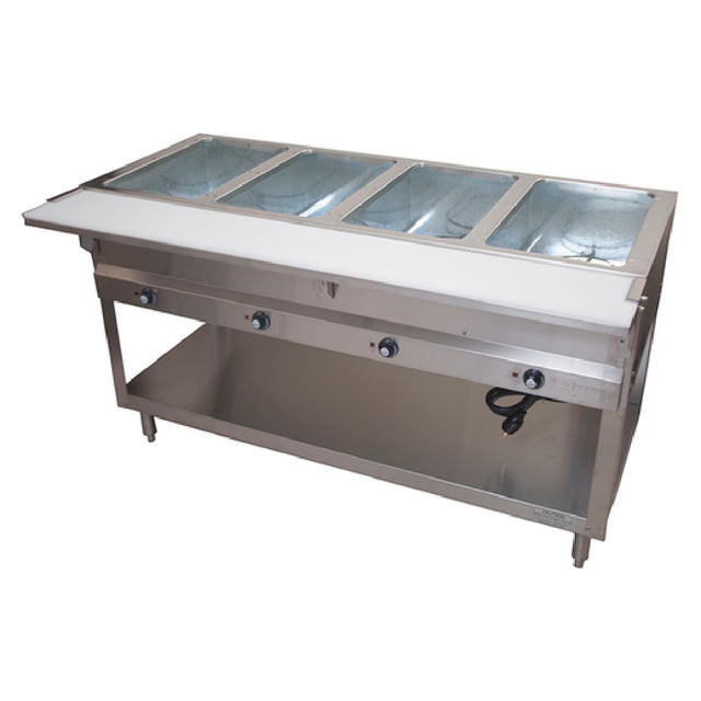 BK Resources STESW-4-240 Sealed Well Steam Table Electric Open Base With Undershelf